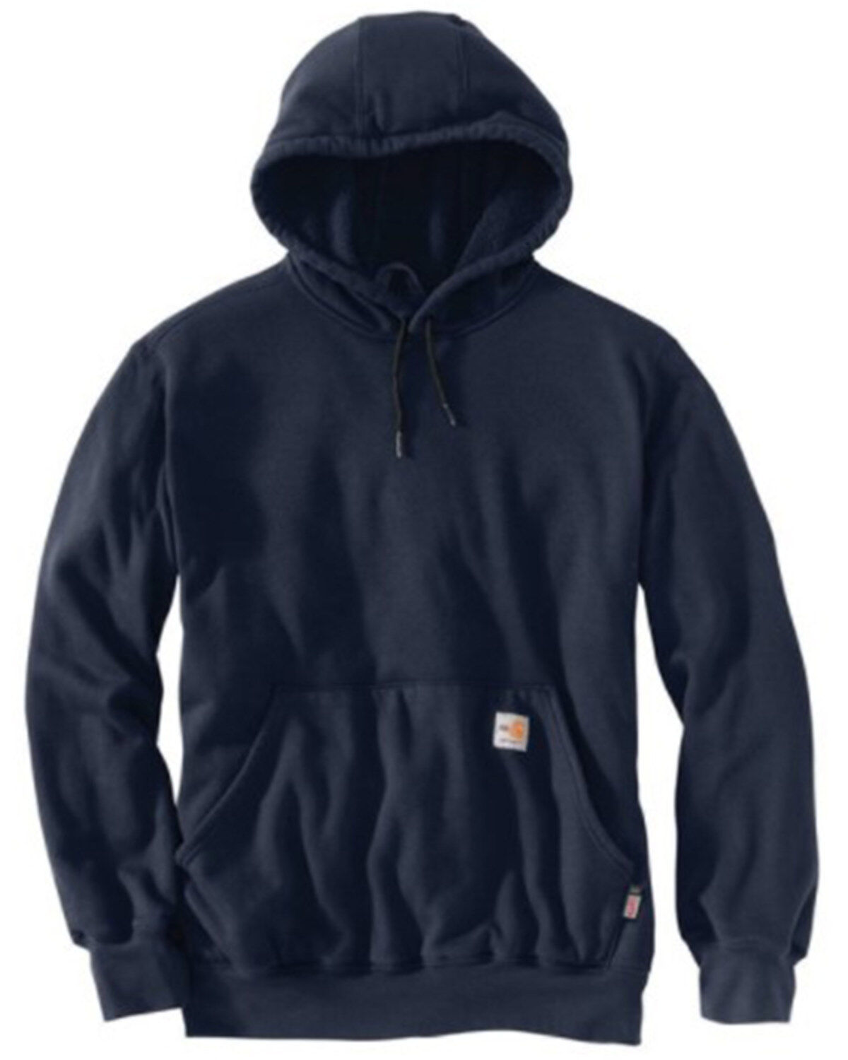 Carhartt Men's FR Force Original Fit Midweight Hooded Work Sweatshirt, Navy, hi-res
