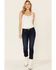 Image #1 - Levi's Women's Dark Wash Cobalt Obedience Boyfriend Crop Jeans, Blue, hi-res