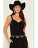 Image #1 - Shyanne Women's Horseshoe Longhorn Chain Concho Belt, Silver, hi-res