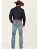 Image #3 - RANK 45&reg; Men's Bodie Wash Trigger Slim Bootcut Performance Stretch Denim Jeans, Light Wash, hi-res