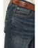 Image #2 - RANK 45&reg; Men's Roughstock Thunder Wash Trigger Slim Bootcut Durable Stretch Denim Jeans, Dark Wash, hi-res
