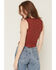 Image #4 - Originality Women's Solid Lace Tank Top, Rust Copper, hi-res