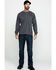Image #6 - Ariat Men's FR Air Henley Long Sleeve Work Shirt - Tall, Charcoal, hi-res