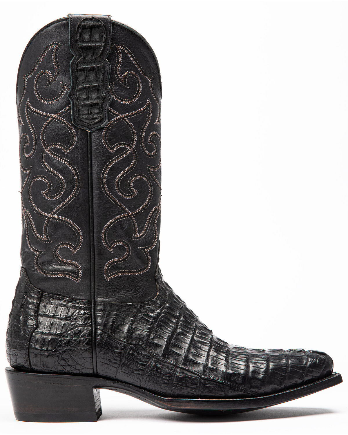 Image #2 - Moonshine Spirit&reg; Men's Rock City Fuscus Caiman Western Boots - Snip Toe, Black, hi-res