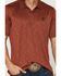 Image #3 - RANK 45&reg; Men's Heeler Heathered Solid Short Sleeve Polo, Brick Red, hi-res