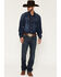 Image #1 - Cinch Men's Ian Rigid Dark Slim Bootcut Jeans, Indigo, hi-res