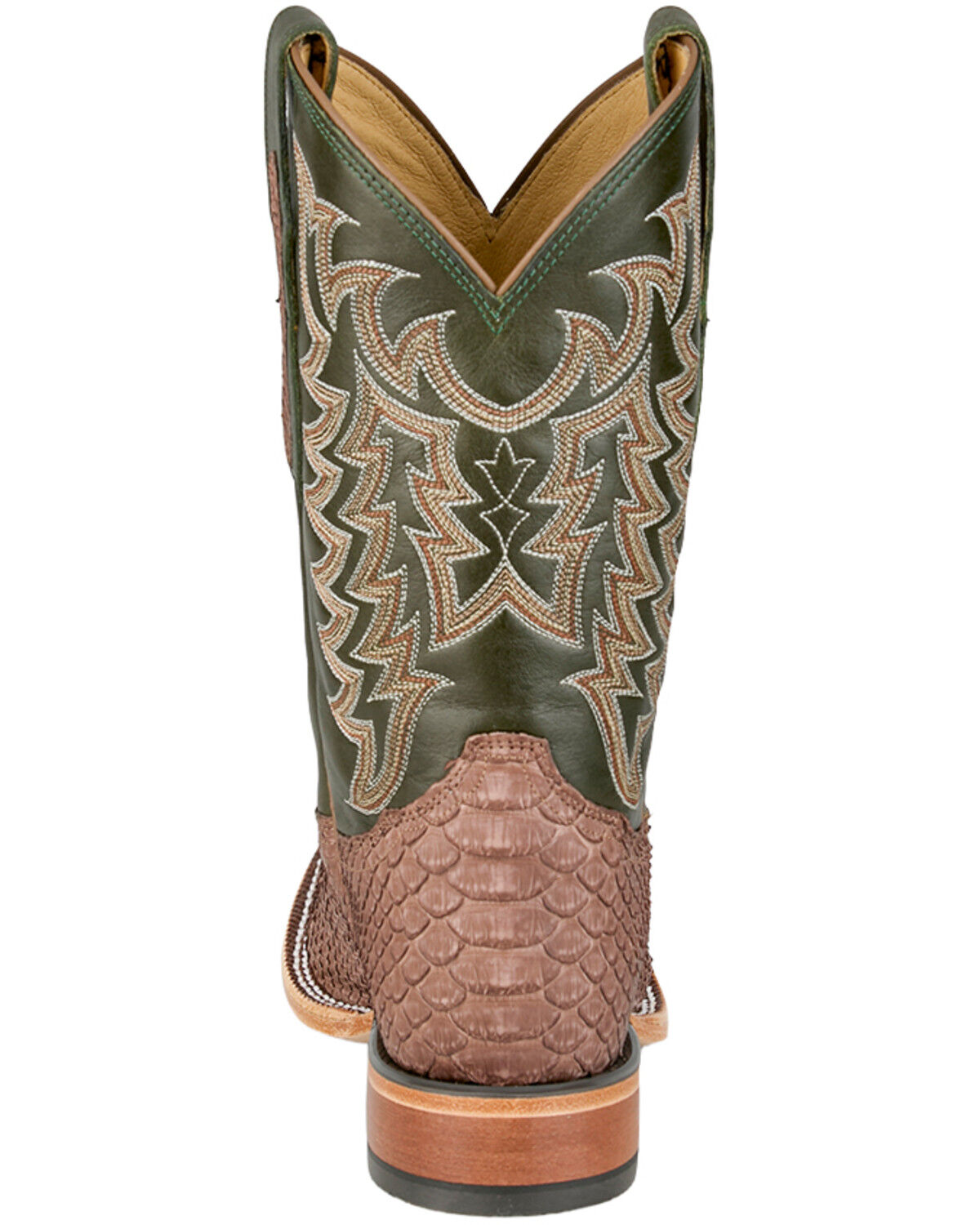 Image #5 - Tony Lama Men's Mario Exotic Python Western Boots - Broad Square Toe, Brown, hi-res