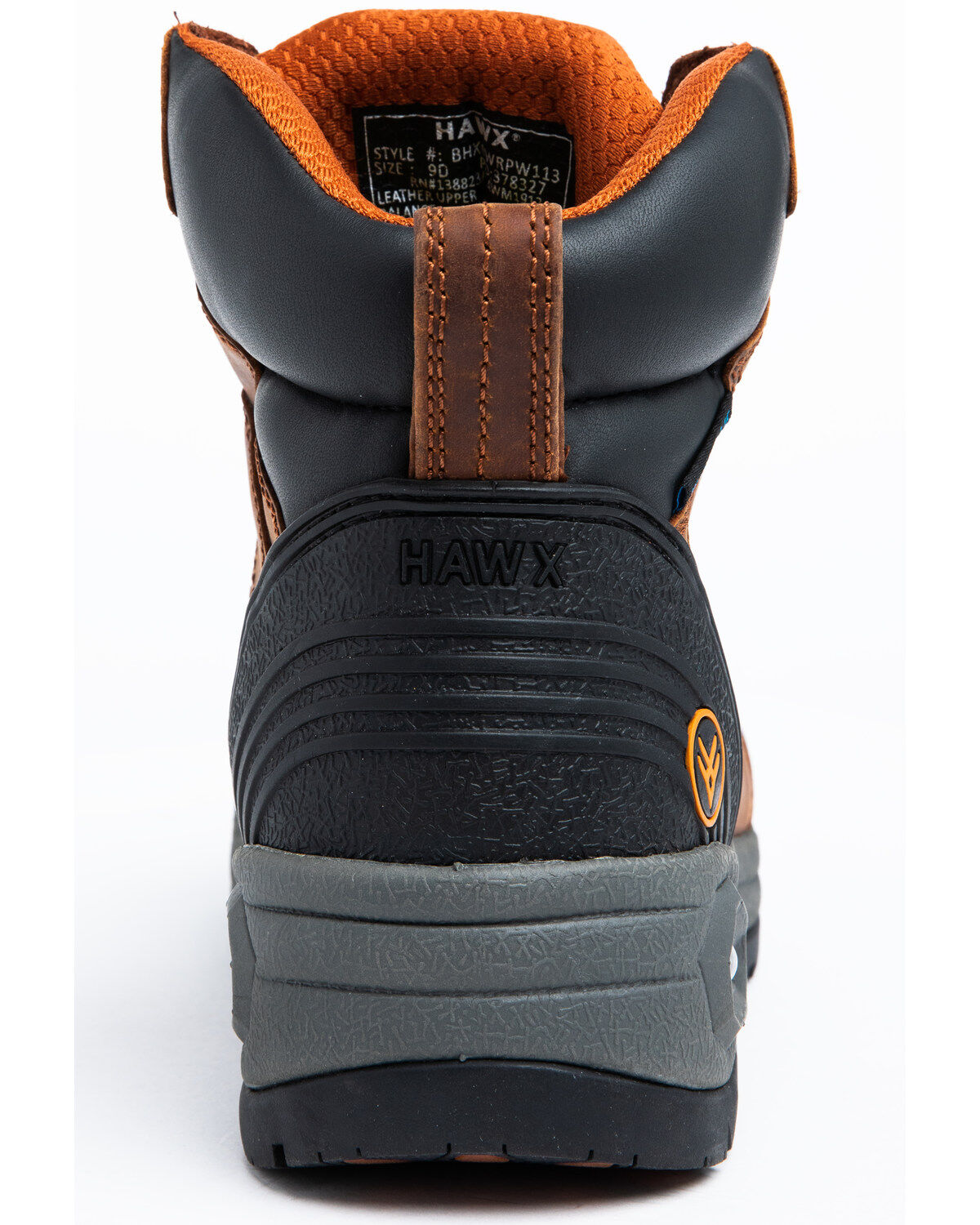 Image #5 - Hawx Men's 6" Lace-To-Toe Waterproof Work Boots - Composite Toe, Rust Copper, hi-res