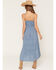 Image #4 - Angie Women's Polka Dot Twist Front Sleeveless Midi Dress, , hi-res