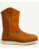 Image #2 - Hawx Men's 10.75" Pull-On Barnyard Leather Work Boots - Composite Toe, Tan, hi-res