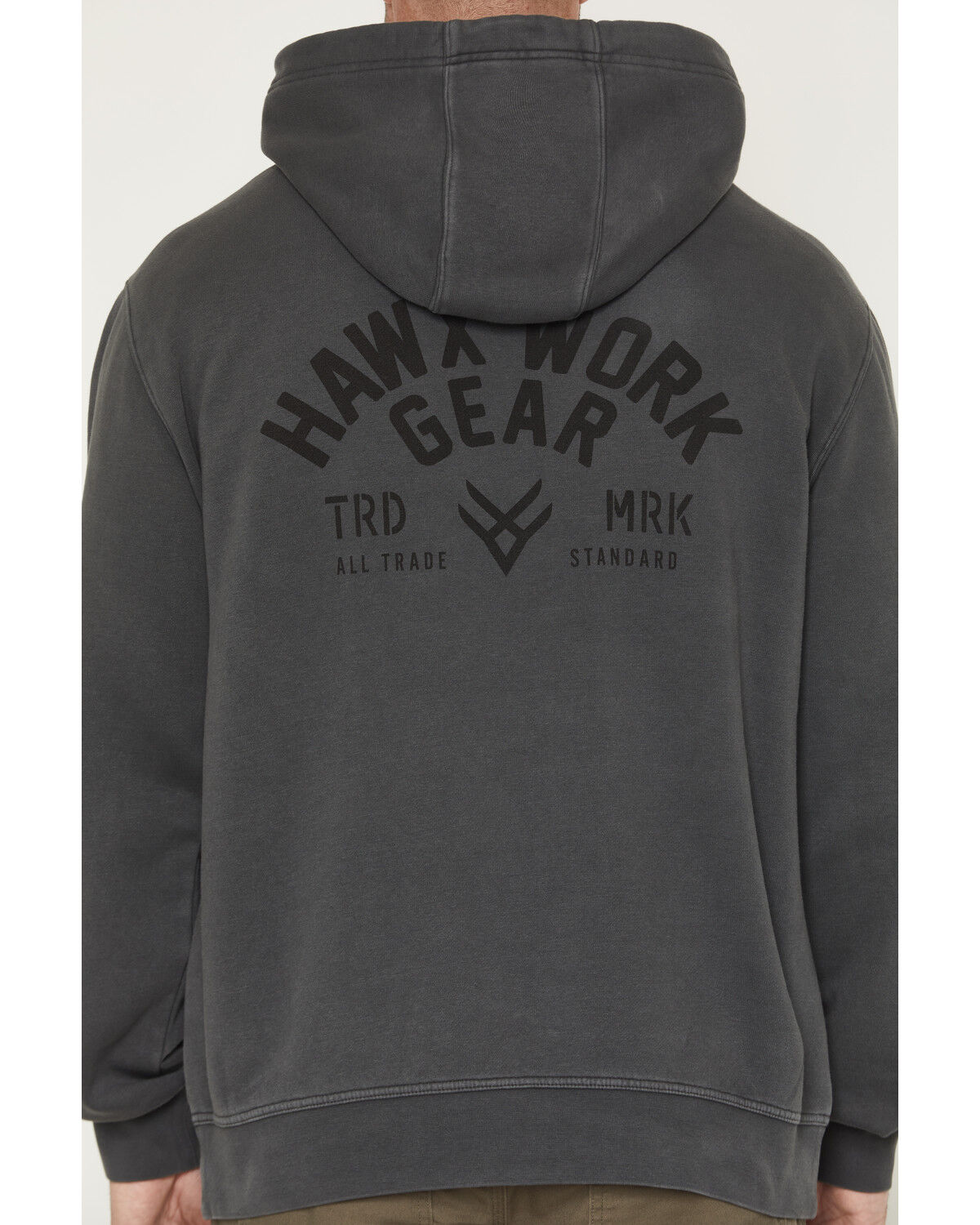 Image #4 - Hawx Men's Graphic Hooded Sweatshirt, Charcoal, hi-res
