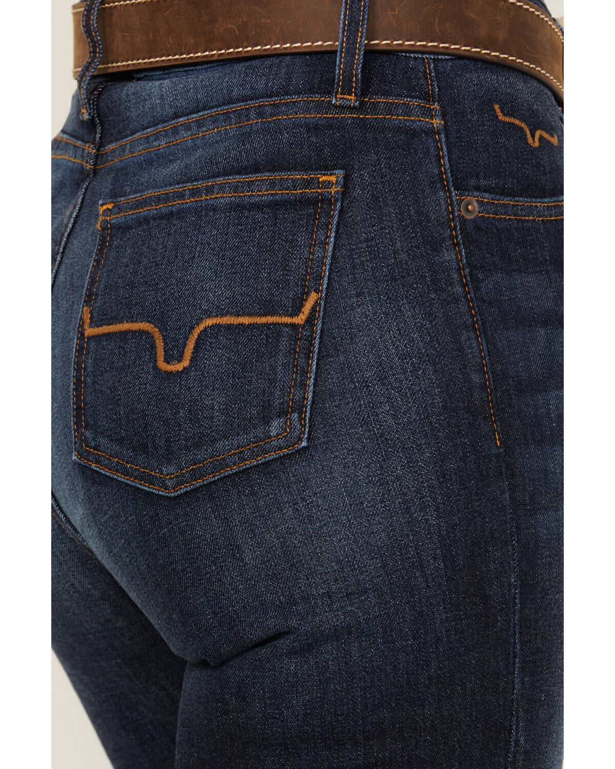 Image #4 - Kimes Ranch Women's Dark Wash Jennifer High Rise Wide Flare Jeans, Blue, hi-res