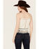 Image #5 - Idyllwind Women's Briarwick Jacquard Fringe And Lace Tank Top, Ivory, hi-res