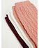 Image #4 - Boot Barn Women's Cozy Luxe Textured Socks - 3 Pack, Pink, hi-res
