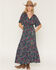 Image #2 - Idyllwind Women's Soleil Floral Side Slit Maxi Skirt, Black, hi-res