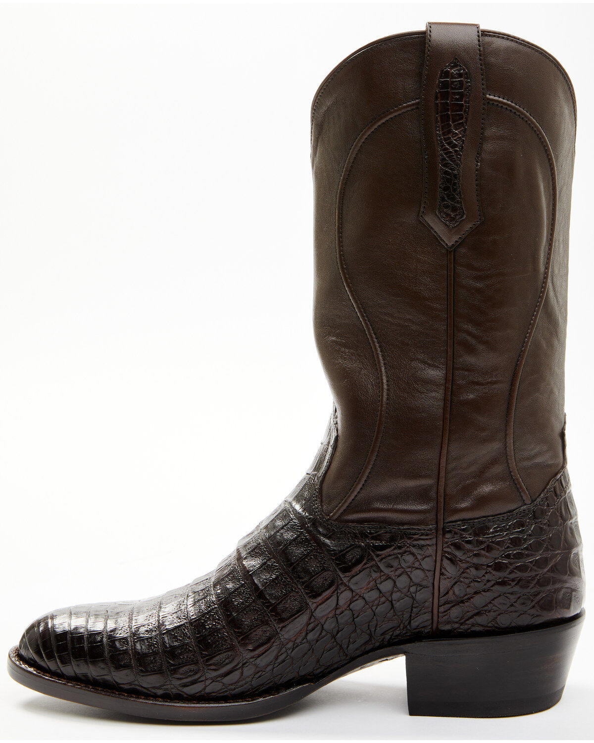 Image #3 - Cody James Black 1978&reg; Men's Chapman Exotic Caiman Belly Western Boots - Round Toe, Chocolate, hi-res
