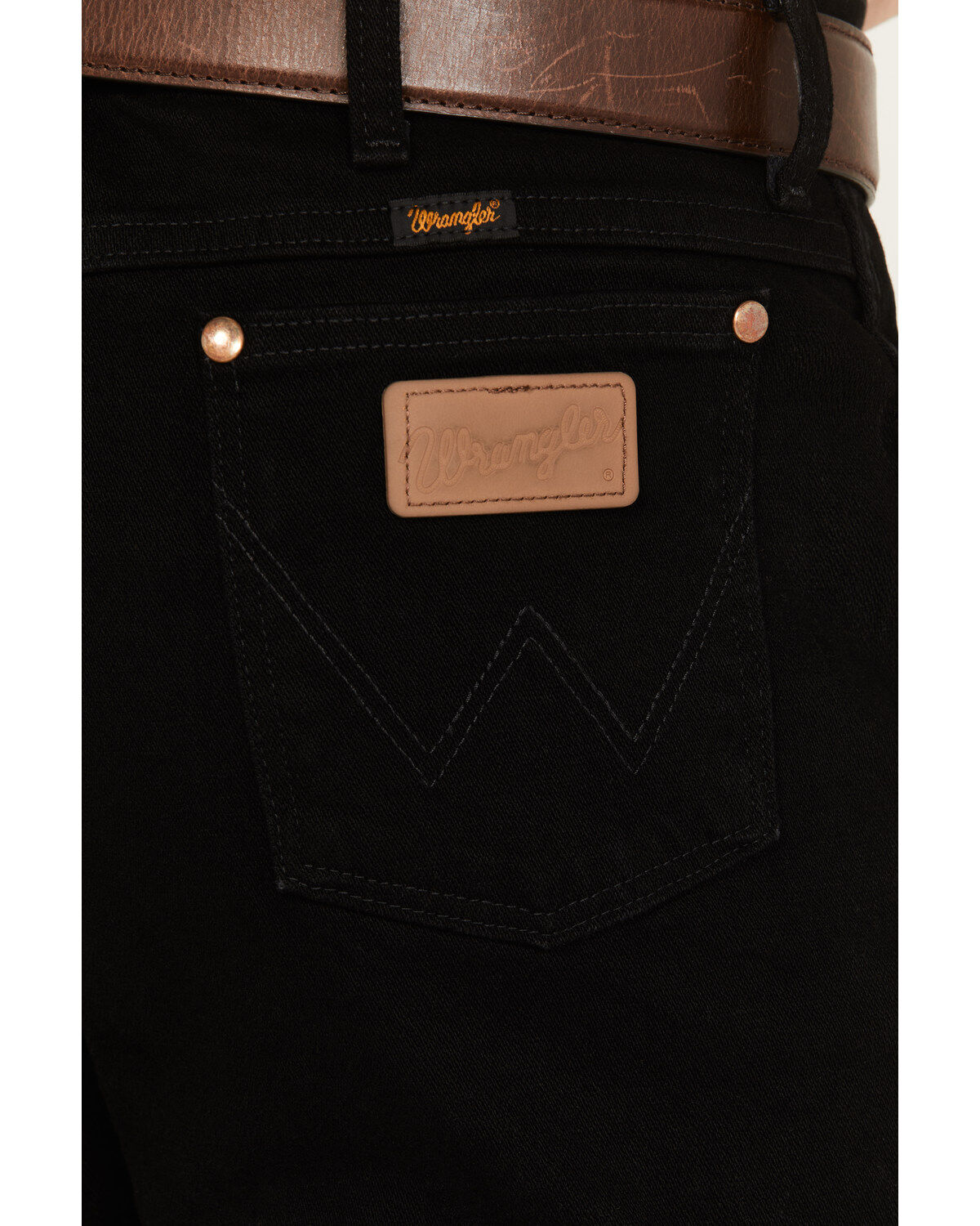 Image #4 - Wrangler Men's Active Flex Cowboy Cut Slim Stretch Jeans, Black, hi-res