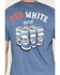 Image #4 - Jedco Men's Red, White & Busch Light Short Sleeve Graphic T-Shirt, Blue, hi-res