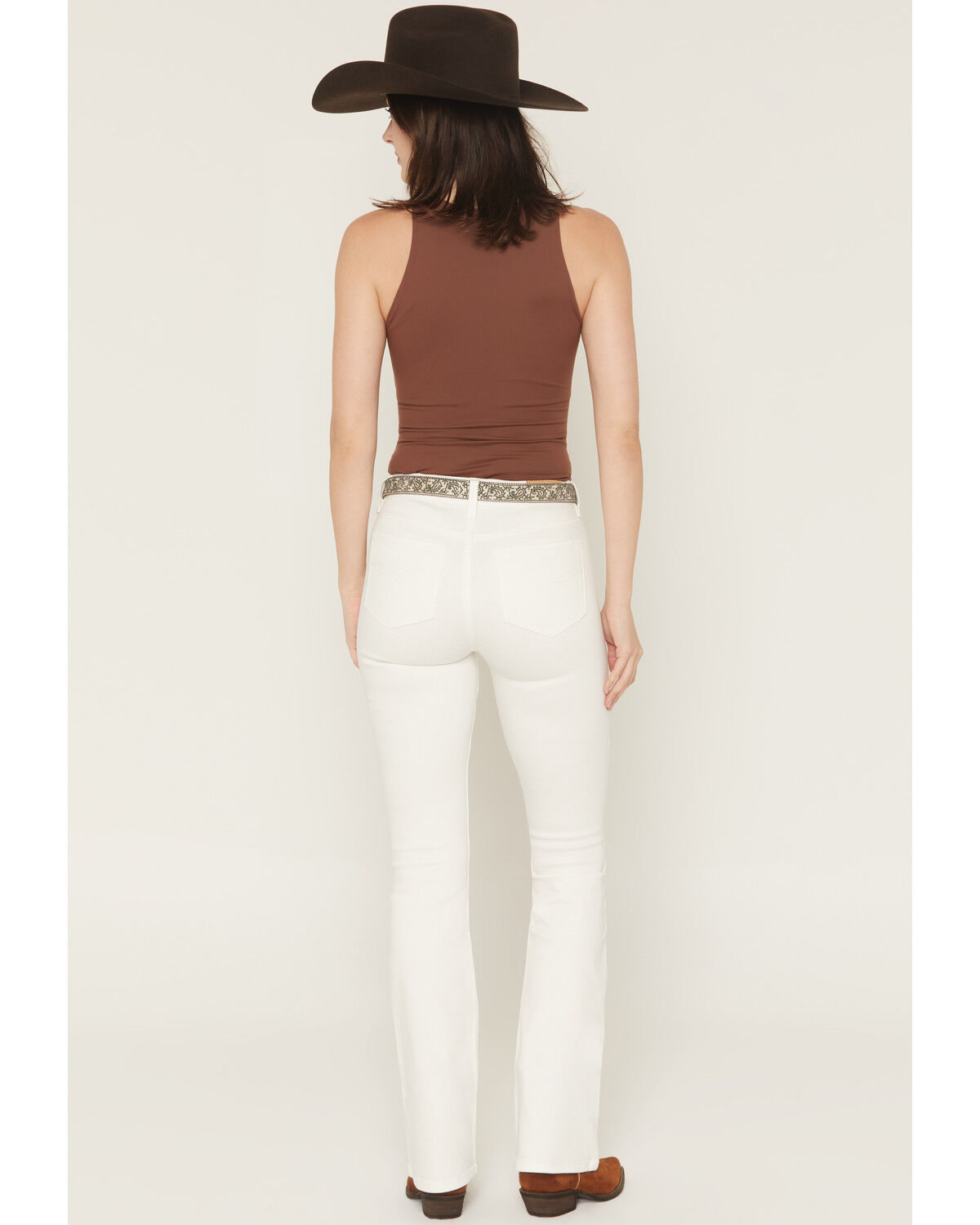Image #4 - Shyanne Women's Westwood Celeste Sculpt High Rise Bootcut Comfort Stretch Denim Jeans, Natural, hi-res