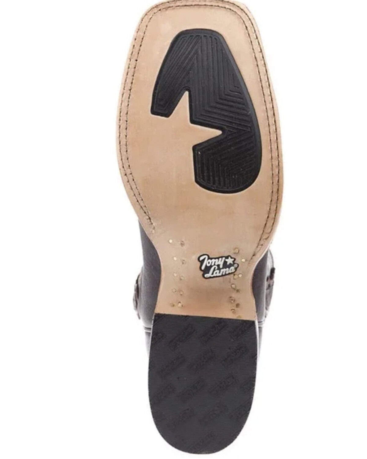 Image #4 - Tony Lama Men's Alfredo Bison Western Boots - Broad Square Toe, Brown, hi-res