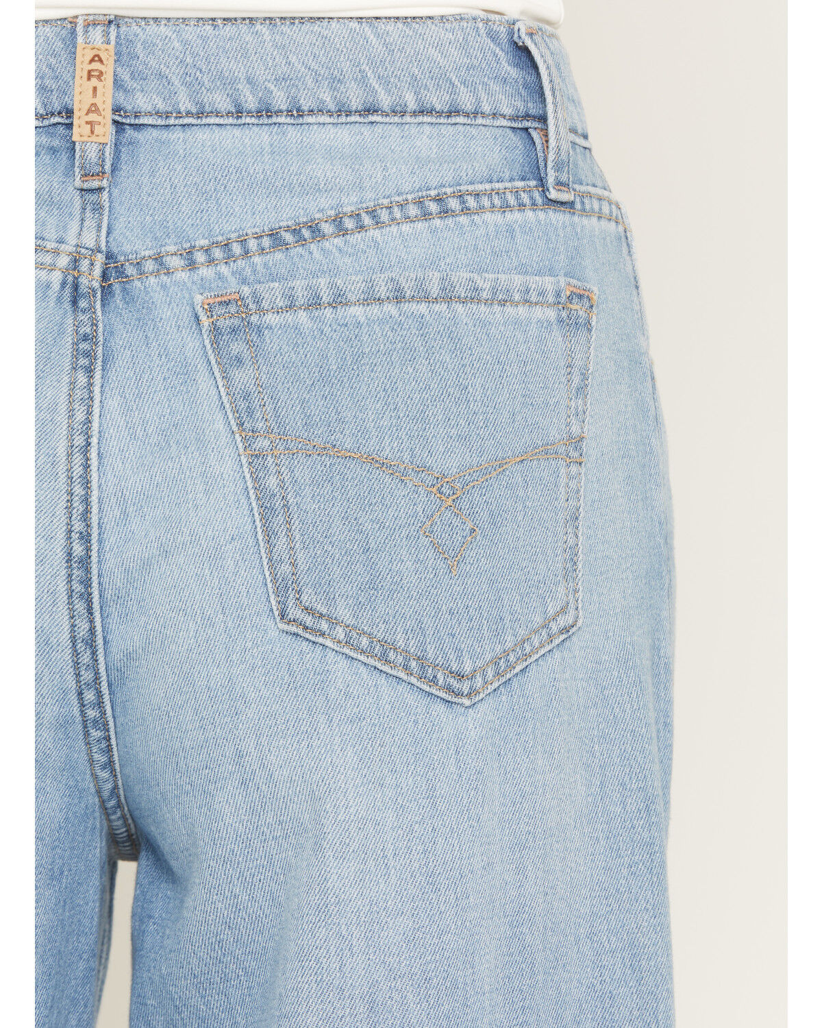 Image #4 - Ariat Women's Calamity Light Wash Ultra High Rise Wide Stretch Denim Jeans, Medium Wash, hi-res