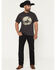 Image #1 - Levi&rsquo;s Men&rsquo;s 557 Run The Road Rinse Black Western Straight Denim Jeans, Black, hi-res