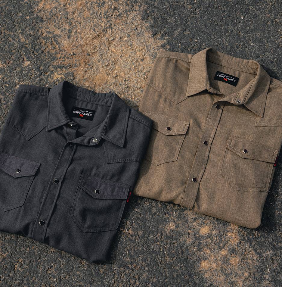 Pair of work shirts