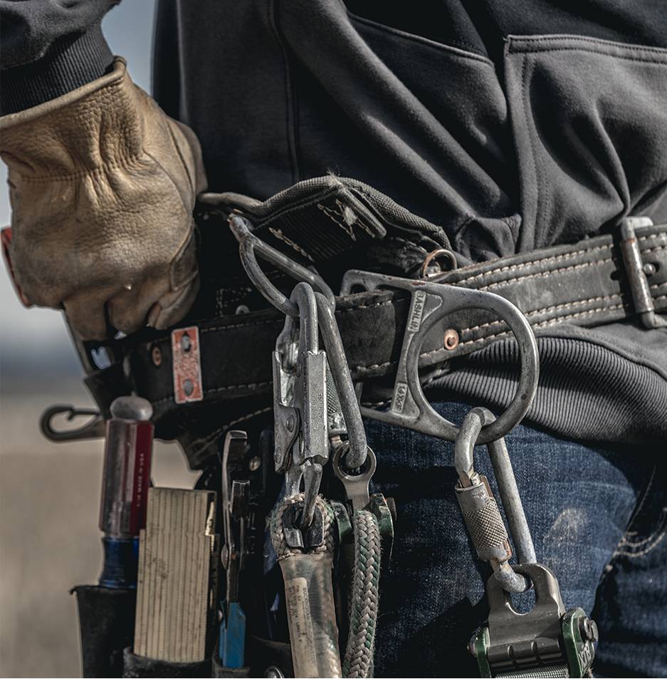 Tools on a belt